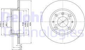 Delphi BG2535 - Тормозной диск unicars.by