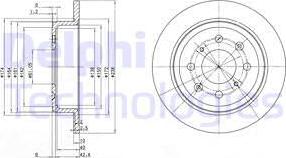 Delphi BG2538 - Тормозной диск unicars.by