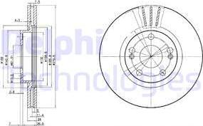 Delphi BG2697 - Тормозной диск unicars.by