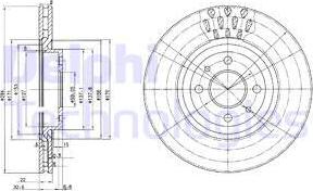 Delphi BG2617 - Тормозной диск unicars.by