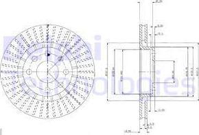 Delphi BG2636 - Тормозной диск unicars.by