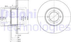 Delphi BG2069 - Тормозной диск unicars.by