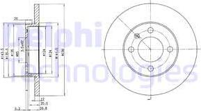 Delphi BG2116C - Тормозной диск unicars.by