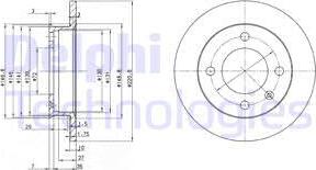 Delphi BG2118 - Тормозной диск unicars.by