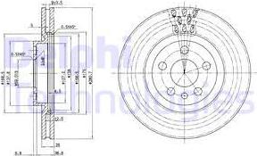 Delphi BG2844 - Тормозной диск unicars.by