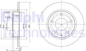 Delphi BG2806 - Тормозной диск unicars.by