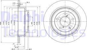 Delphi BG2826C - Тормозной диск unicars.by