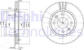 Delphi BG2871 - Тормозной диск unicars.by