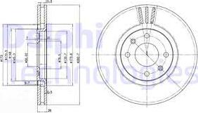 Delphi BG2872 - Тормозной диск unicars.by