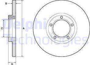 Delphi BG2349 - Тормозной диск unicars.by