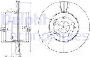 Delphi BG2345 - Тормозной диск unicars.by