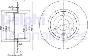 Delphi BG2355 - Тормозной диск unicars.by