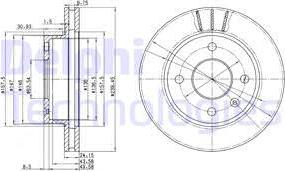 Delphi BG2367 - Тормозной диск unicars.by