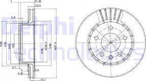 Delphi BG2384 - Тормозной диск unicars.by