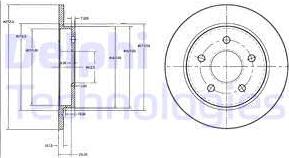 Delphi BG2332 - Тормозной диск unicars.by