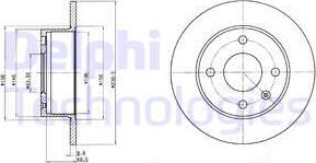 Delphi BG2376 - Тормозной диск unicars.by