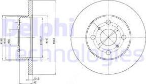 Delphi BG2254 - Тормозной диск unicars.by