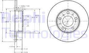 Delphi BG2257 - Тормозной диск unicars.by