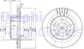 Delphi BG2207 - Тормозной диск unicars.by