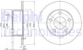 Delphi BG2746C-18B1 - Тормозной диск unicars.by