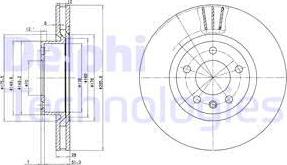 Delphi BG2742 - Тормозной диск unicars.by