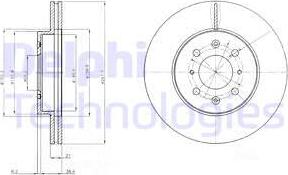 Delphi BG2759C - Тормозной диск unicars.by