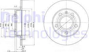 Delphi BG2753C - Тормозной диск unicars.by