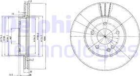 Delphi BG2768 - Тормозной диск unicars.by