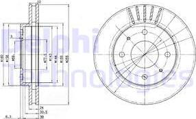 Delphi BG2763 - Тормозной диск unicars.by