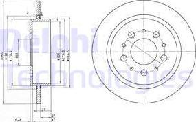 Delphi BG2718 - Тормозной диск unicars.by