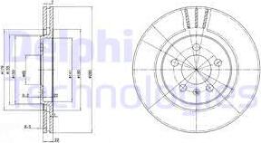 Delphi BG2713 - Тормозной диск unicars.by