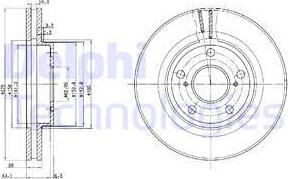 Delphi BG2782 - Тормозной диск unicars.by