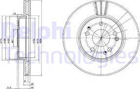 Delphi BG2772 - Тормозной диск unicars.by