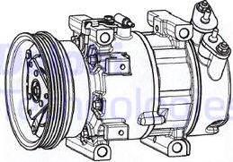 Delphi CS20533 - Компрессор кондиционера unicars.by