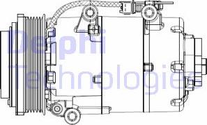 Delphi CS20358 - Компрессор кондиционера unicars.by