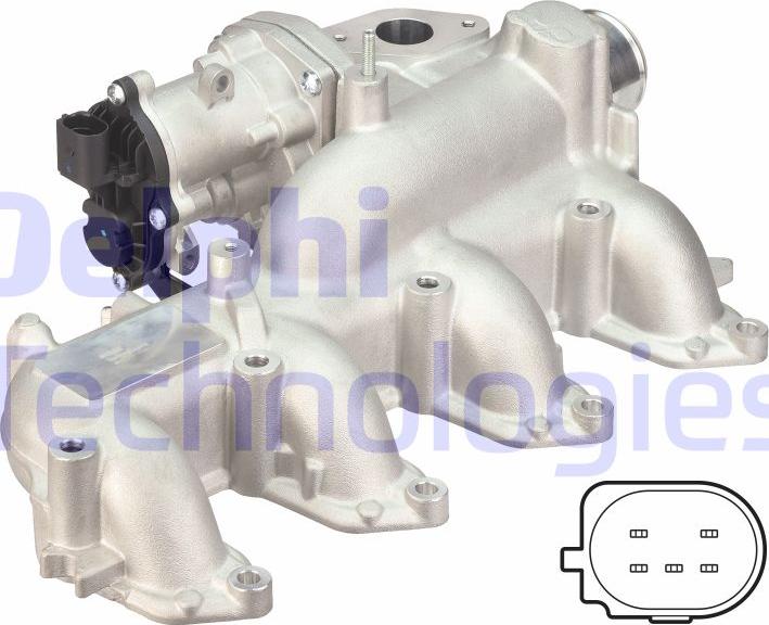 Delphi EG10451-12B1 - Клапан возврата ОГ unicars.by