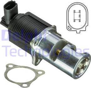 Delphi EG10405-15B1 - Клапан возврата ОГ unicars.by