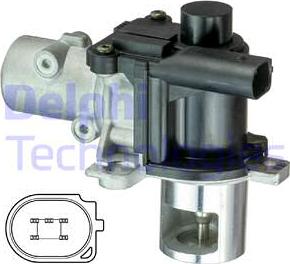 Delphi EG10425-15B1 - Клапан возврата ОГ unicars.by