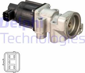 Delphi EG10524-12B1 - Клапан возврата ОГ unicars.by