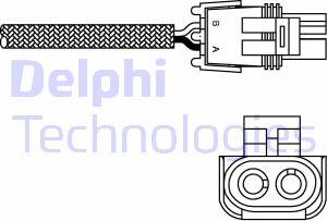 Delphi ES10989-12B1 - Лямбда-зонд, датчик кислорода unicars.by