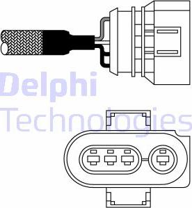 Delphi ES10980-12B1 - Лямбда-зонд, датчик кислорода unicars.by