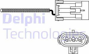 Delphi ES10988-12B1 - Лямбда-зонд, датчик кислорода unicars.by