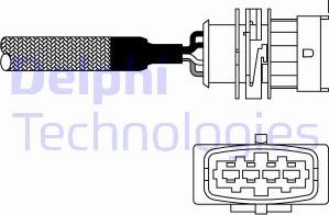 Delphi ES10982-12B1 - Лямбда-зонд, датчик кислорода unicars.by