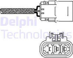 Delphi ES10456-12B1 - Лямбда-зонд, датчик кислорода unicars.by