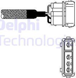 Delphi ES10333-12B1 - Лямбда-зонд, датчик кислорода unicars.by