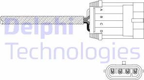 Delphi ES11049-12B1 - Лямбда-зонд, датчик кислорода unicars.by