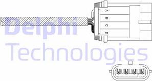 Delphi ES11050-12B1 - Лямбда-зонд, датчик кислорода unicars.by