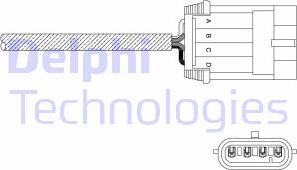 Delphi ES11053-12B1 - Лямбда-зонд, датчик кислорода unicars.by