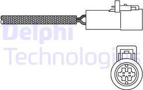 Delphi ES20014 - Лямбда-зонд, датчик кислорода unicars.by