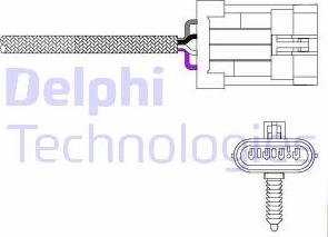 Delphi ES20023 - Лямбда-зонд, датчик кислорода unicars.by